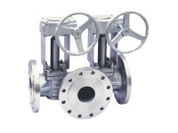 Single (double) flush plug valves