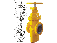 With the Z47NF Z47H gas emission flat gate valve